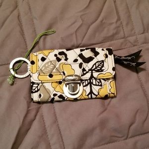 VERA BRADLEY Quick Swipe ID Wallet Go Wild pattern